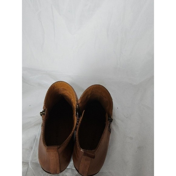 Lucky Brand Basel Women's Brown Distressed Ankle Boots Booties 8M - Picture 5 of 15